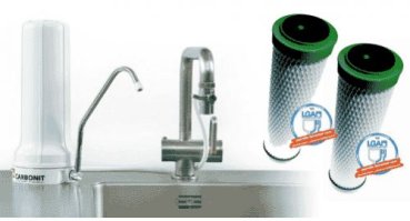 Carbonit Sanuno auftisch Wasserfilter mit 2x Carbonit NFP Premium