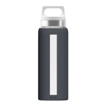 SIGG Flasche Dream Shade 0,65L aus Borosilikat-Glas mit Silikonhülle