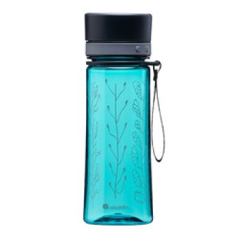 Trinkflasche AVE0 0,35L Aqua Blue mit Grafik aus hochwertigem TritanTM, Deckel aus PP (Polypropylen), Dichtungen aus Silikon